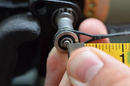 Bij het meten van de A2A afstand neem steeds hetzelfde referentiepunt op de assen