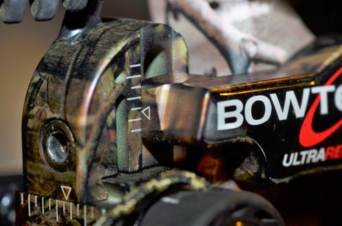 Maak een foto van de positie van je arrow rest. Top/bottom positie.