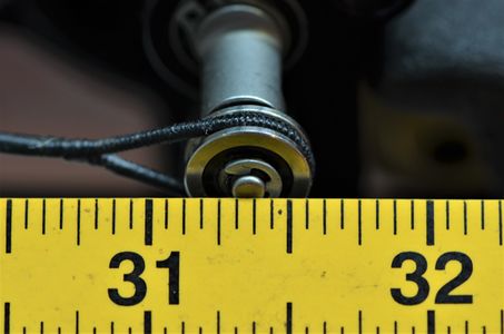 Wees zeer exact bij het uitmeten en zorg dat je exact de A2A afstand van de fabrikant bekomt. In dit voorbeeld, BT-X 31" dient de A2A 31" te zijn, dus aanpassing is nog nodig.